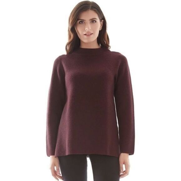Apt. 9 Funnel Neck Pullover Sweater in Black Small - Picture 1 of 10
